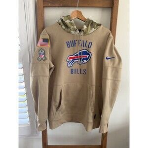 Buffalo Bills 2019 Salute To Service Dri Fit Nike On Field Hoodie S Beige Camo